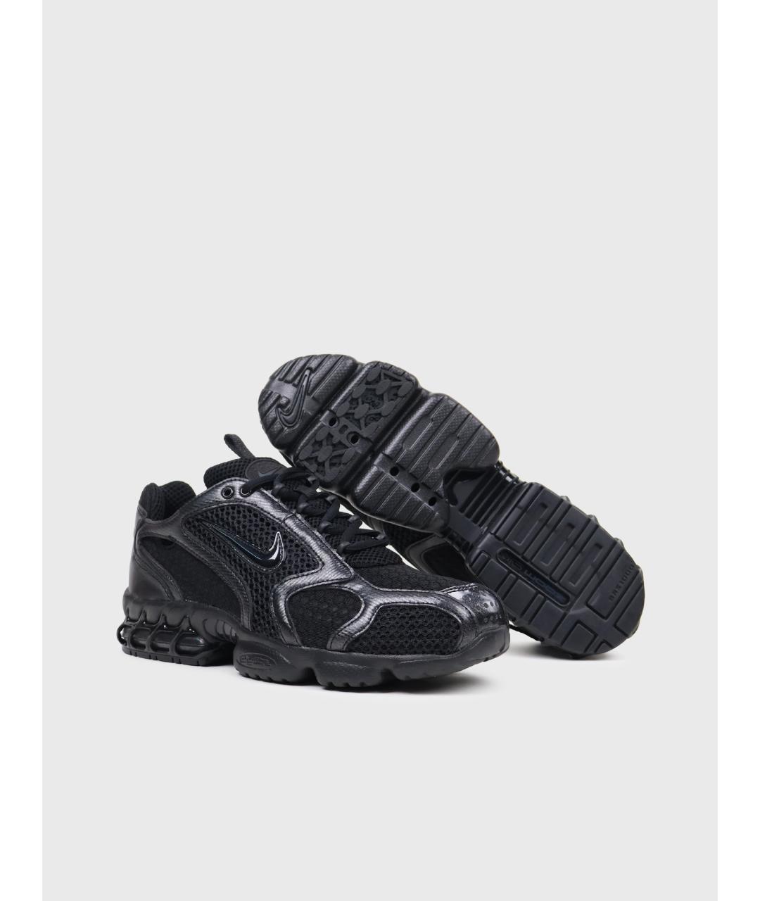 NIKE Черные текстильные низкие кроссовки / кеды, фото 3