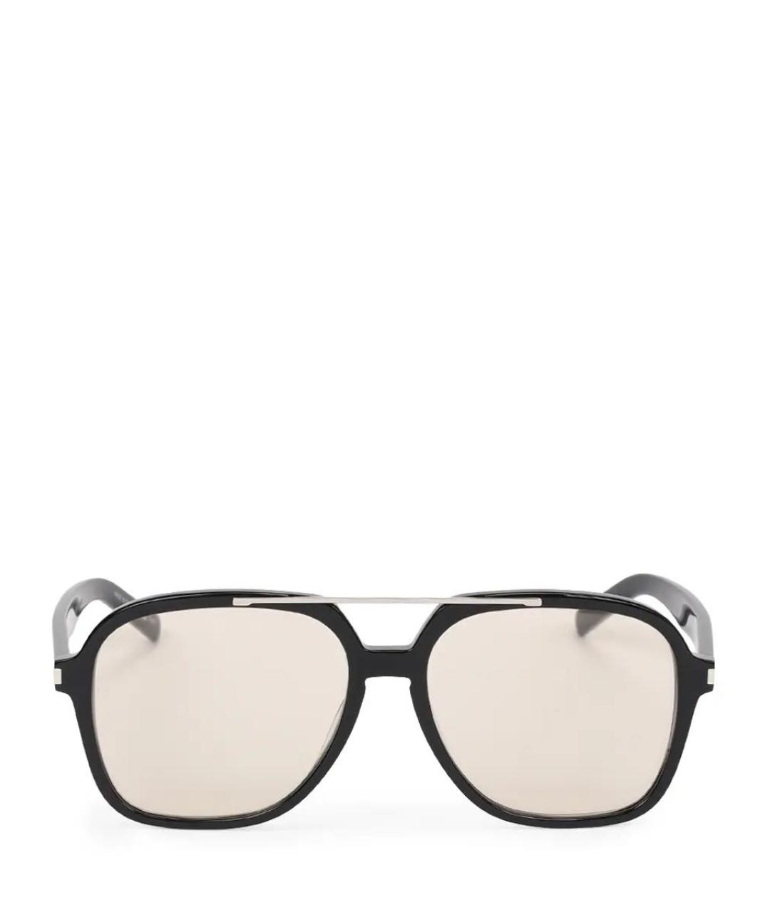 SAINT LAURENT Черные пластиковые солнцезащитные очки, фото 4