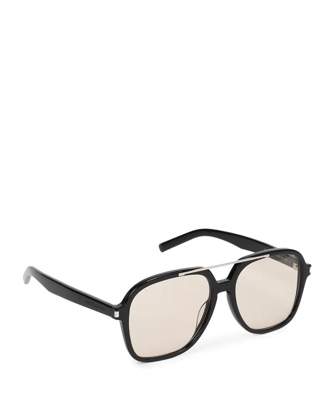 SAINT LAURENT Черные пластиковые солнцезащитные очки, фото 1