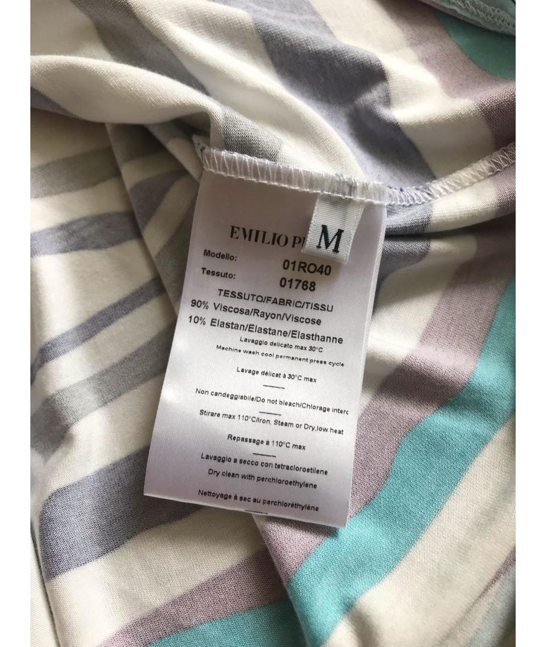 EMILIO PUCCI Мульти вискозная футболка, фото 4