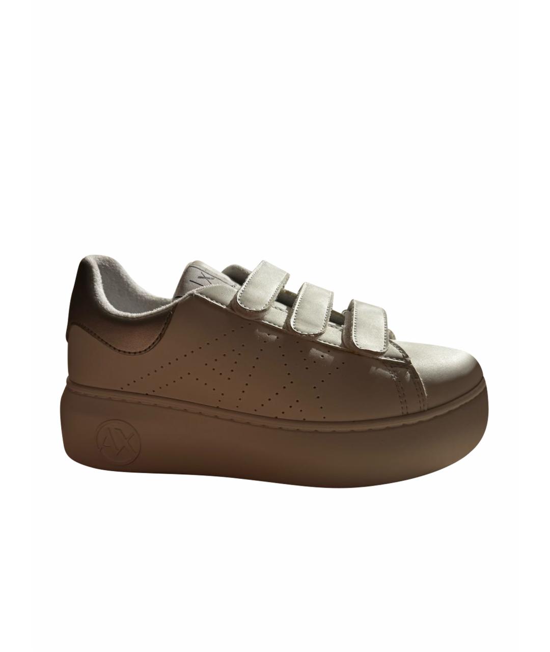 ARMANI EXCHANGE Белые кеды из искусственной кожи, фото 1