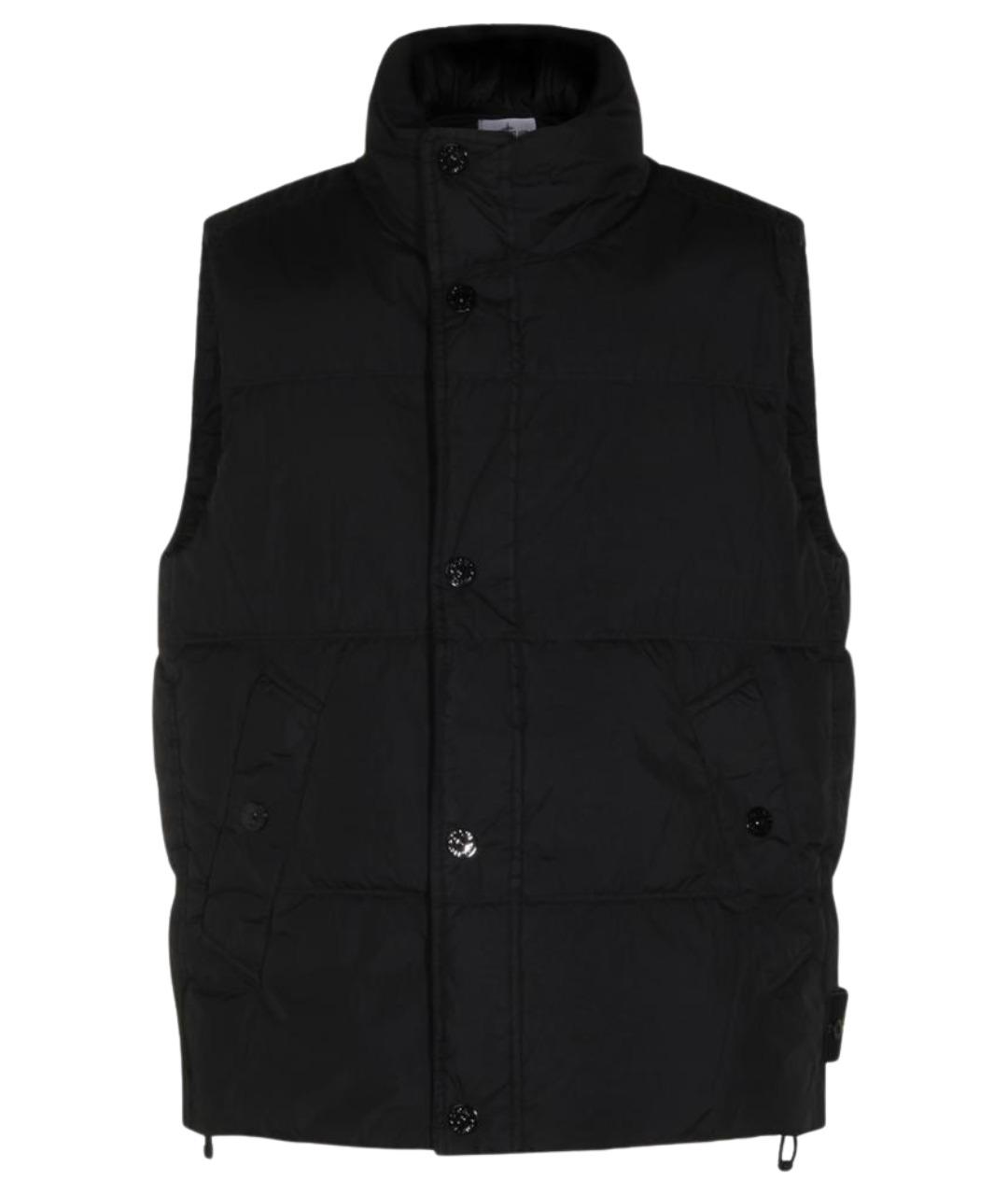 STONE ISLAND Черный синтетический жилет, фото 1
