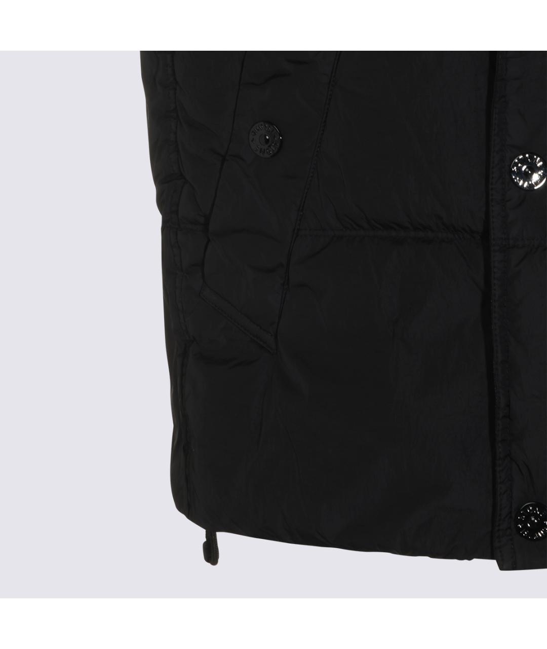 STONE ISLAND Черный синтетический жилет, фото 3