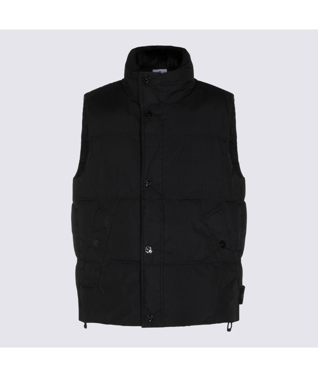 STONE ISLAND Черный синтетический жилет, фото 5