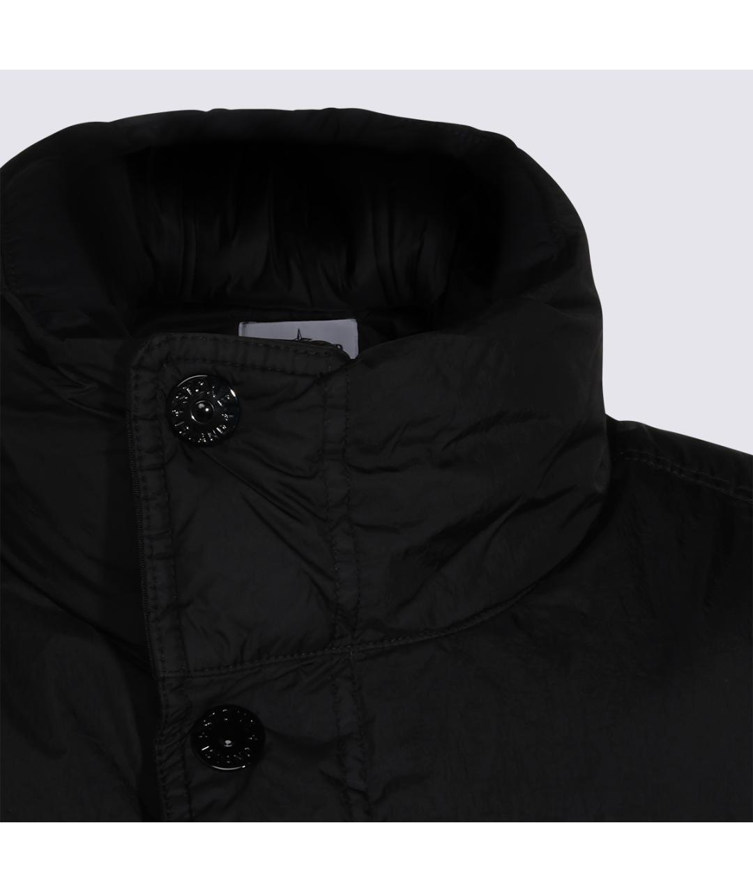 STONE ISLAND Черный синтетический жилет, фото 4