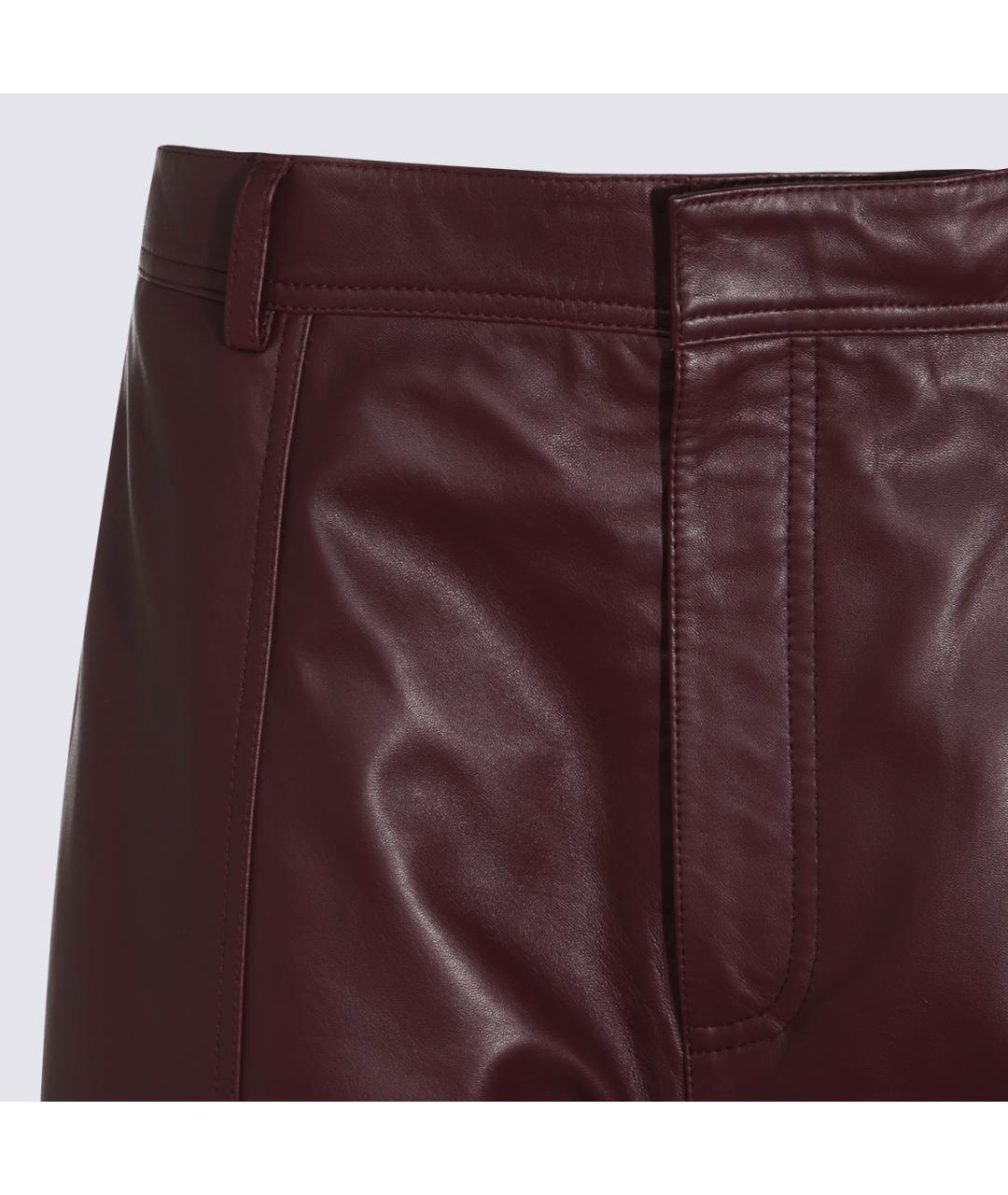 ALBERTA FERRETTI Бордовые прямые брюки, фото 3