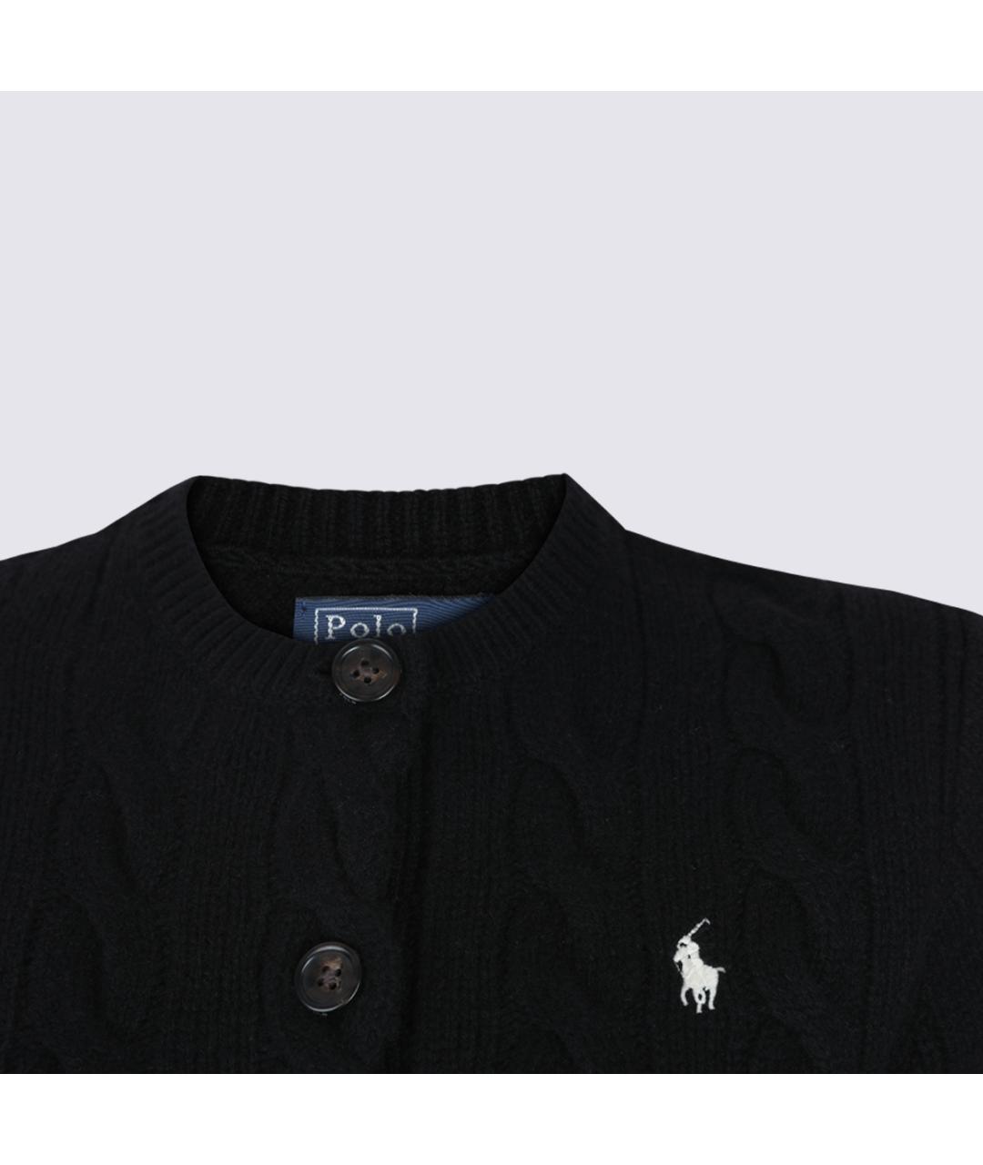 POLO RALPH LAUREN Черный шерстяной кардиган, фото 3