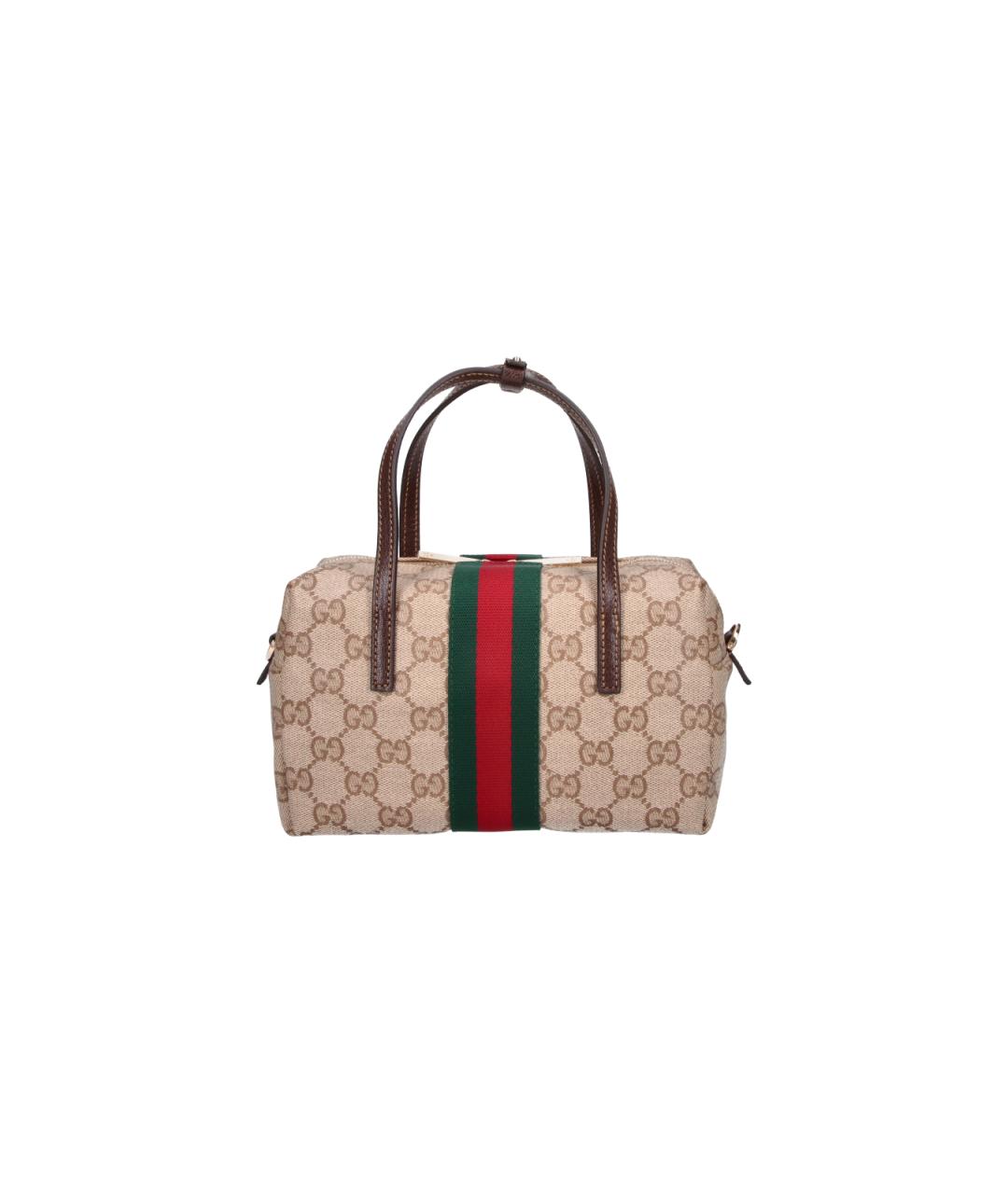 GUCCI Бежевая канва сумка тоут, фото 3