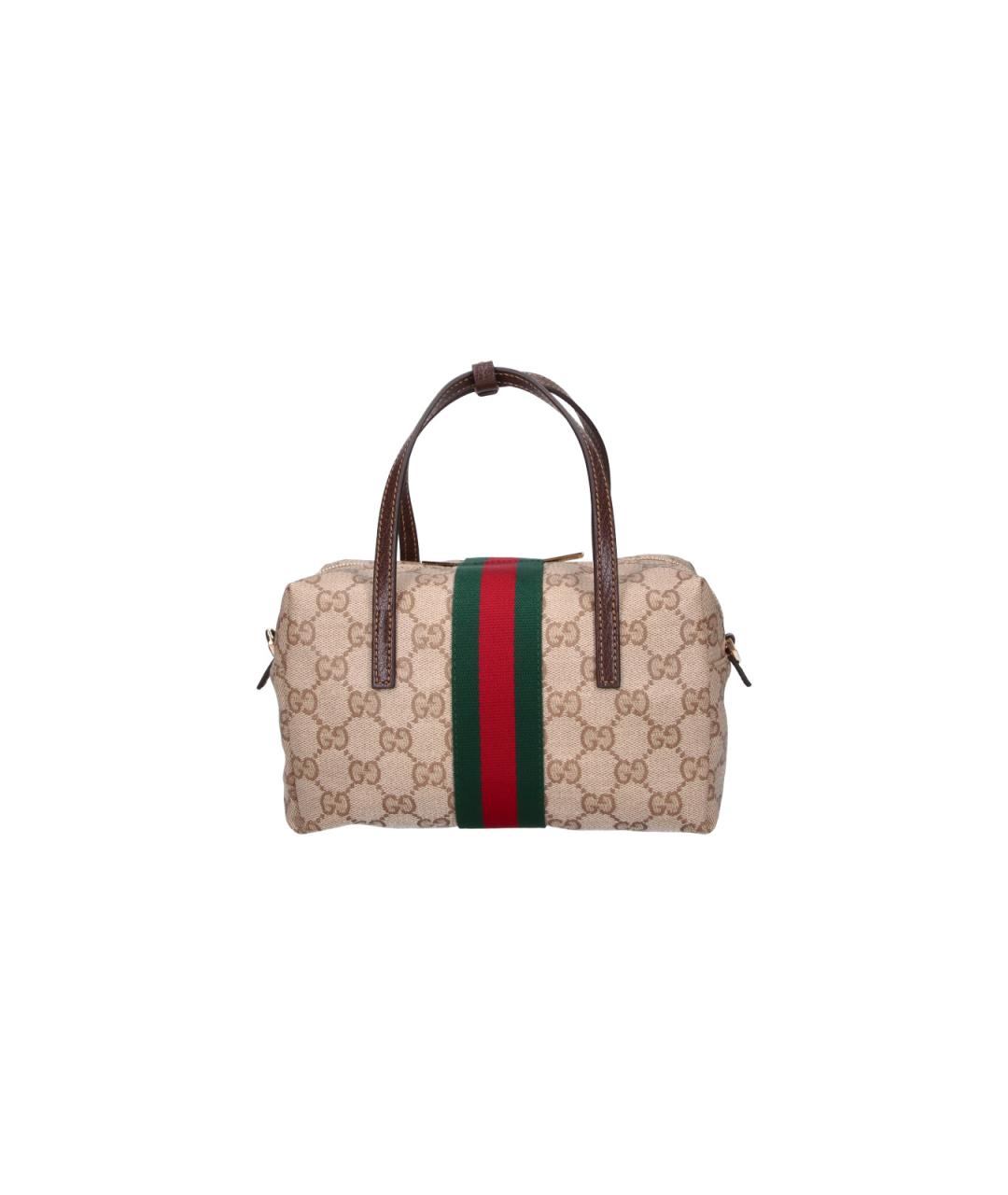 GUCCI Бежевая канва сумка тоут, фото 6