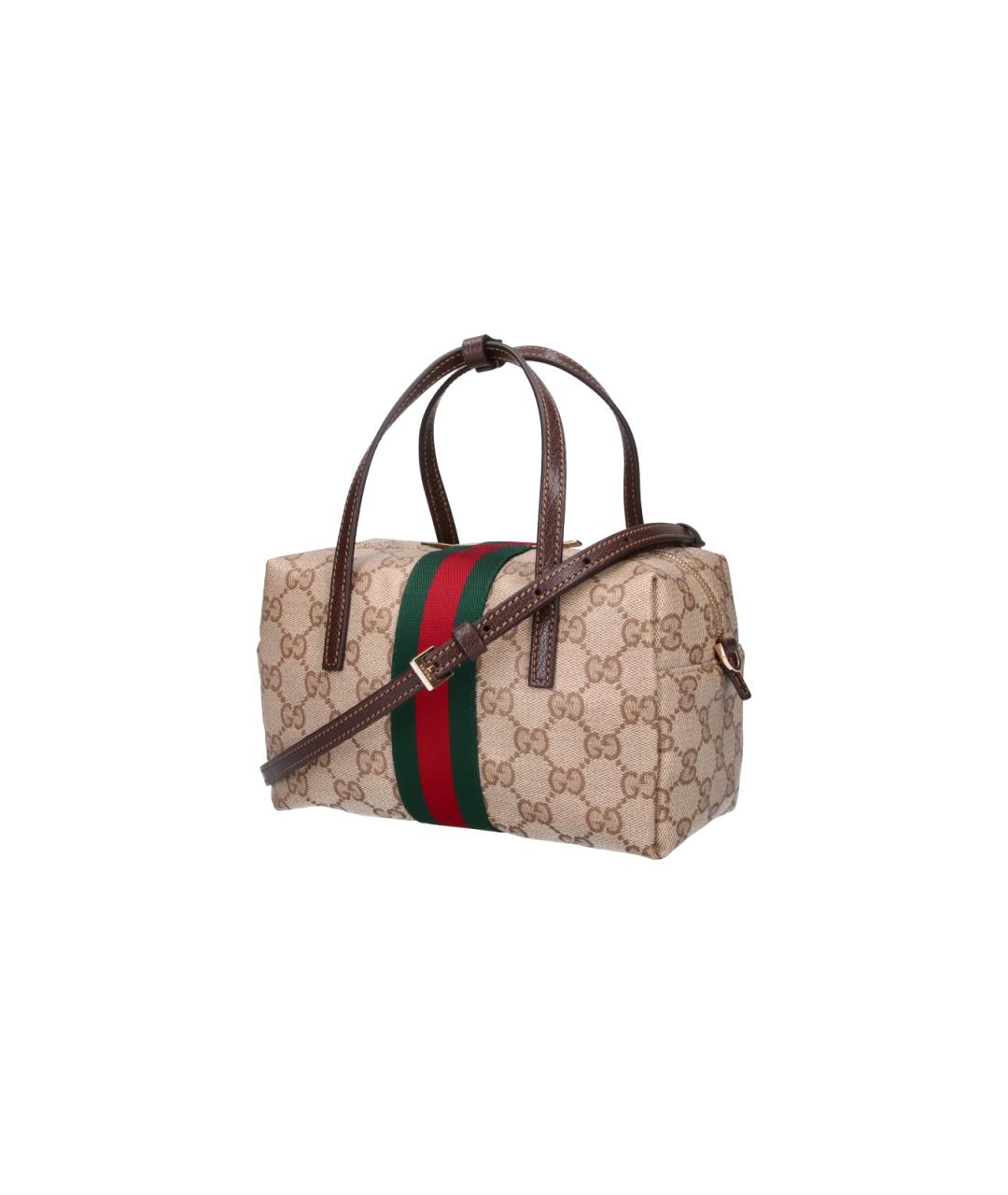 GUCCI Бежевая канва сумка тоут, фото 2