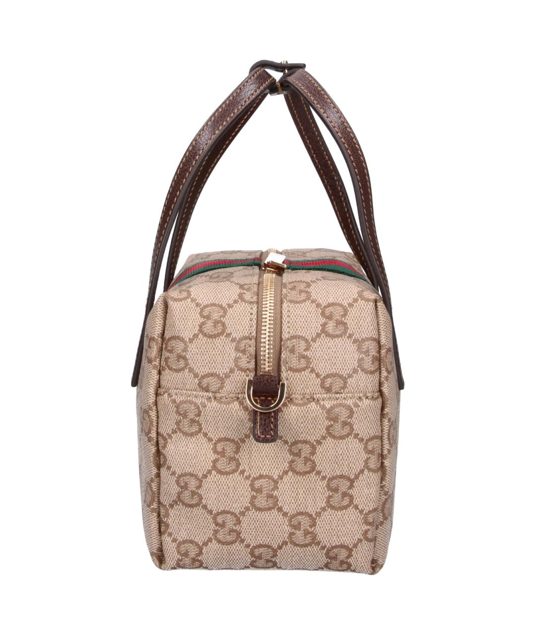 GUCCI Бежевая канва сумка тоут, фото 5