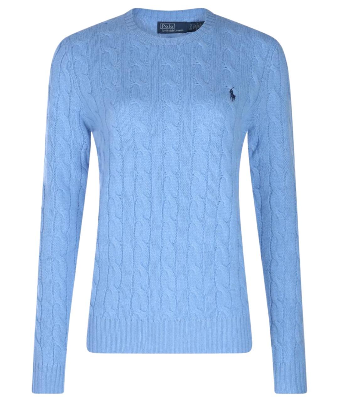 POLO RALPH LAUREN Голубой шерстяной джемпер / свитер, фото 1