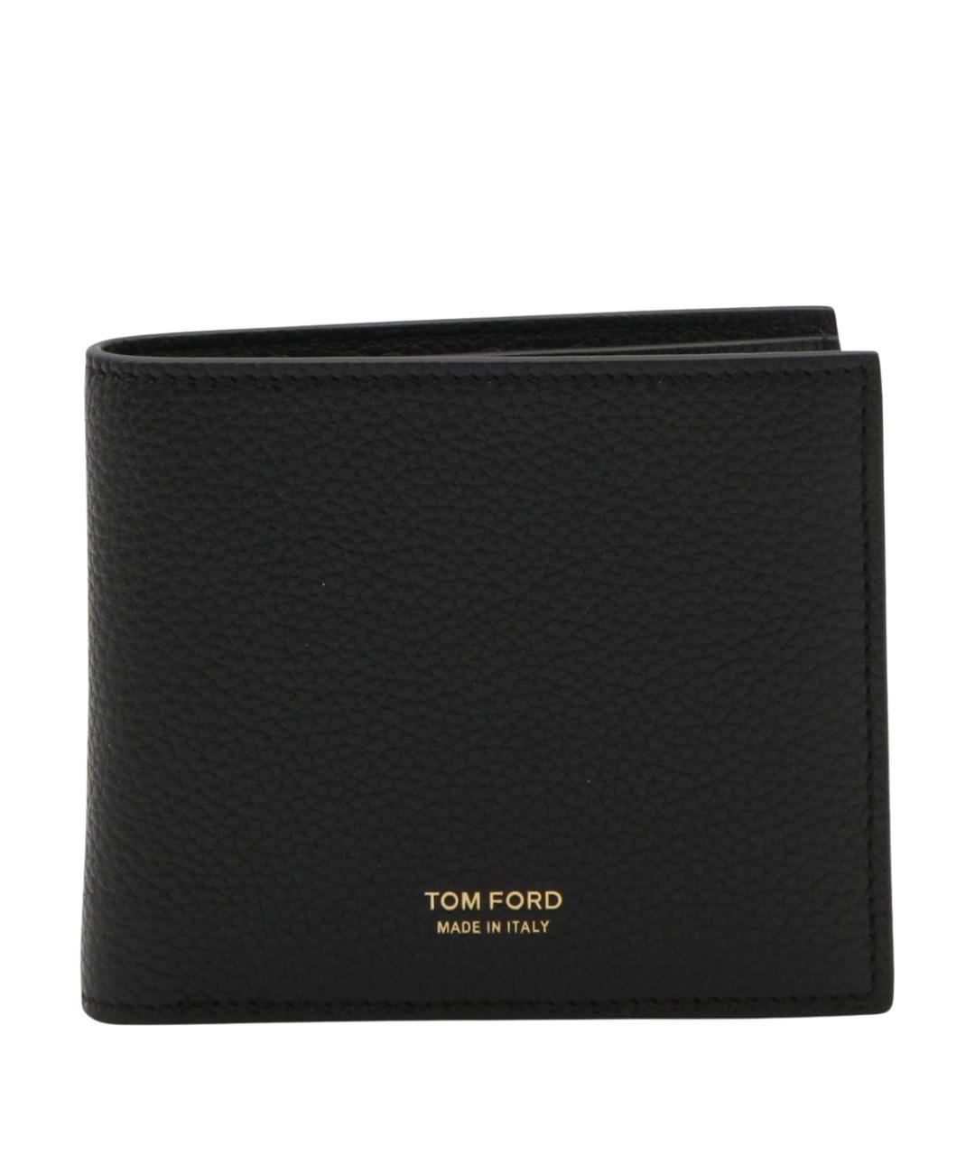 TOM FORD Черный кожаный кошелек, фото 1