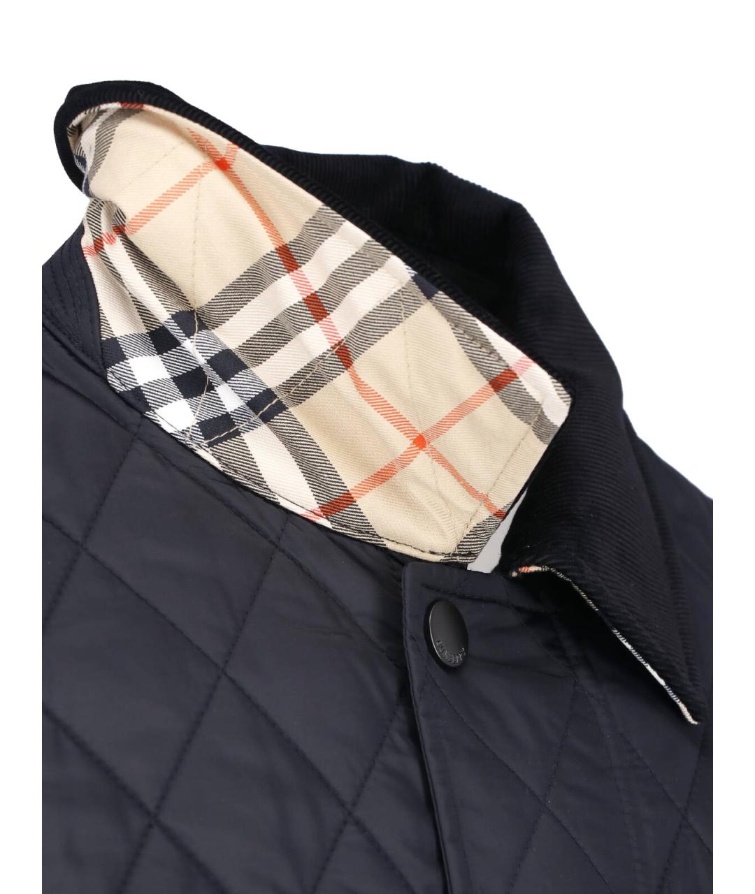 BURBERRY Черная полиамидовая куртка, фото 3