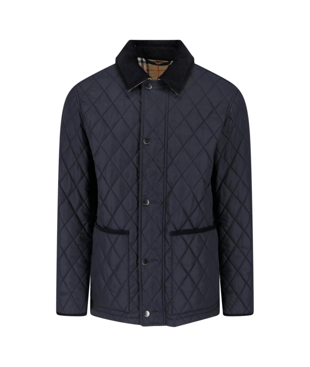 BURBERRY Черная полиамидовая куртка, фото 1