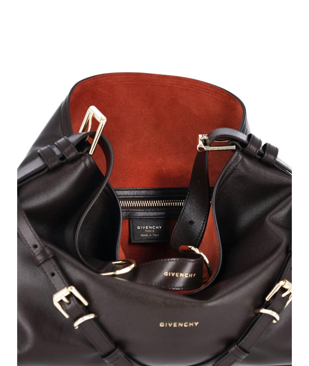 GIVENCHY Коричневая кожаная сумка через плечо, фото 4