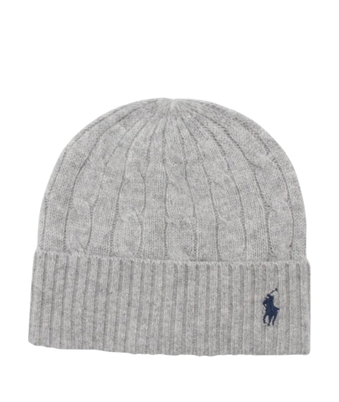 POLO RALPH LAUREN Серая шерстяная шапка, фото 1