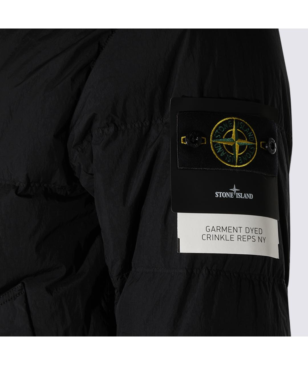 STONE ISLAND Черная полиамидовая куртка, фото 3