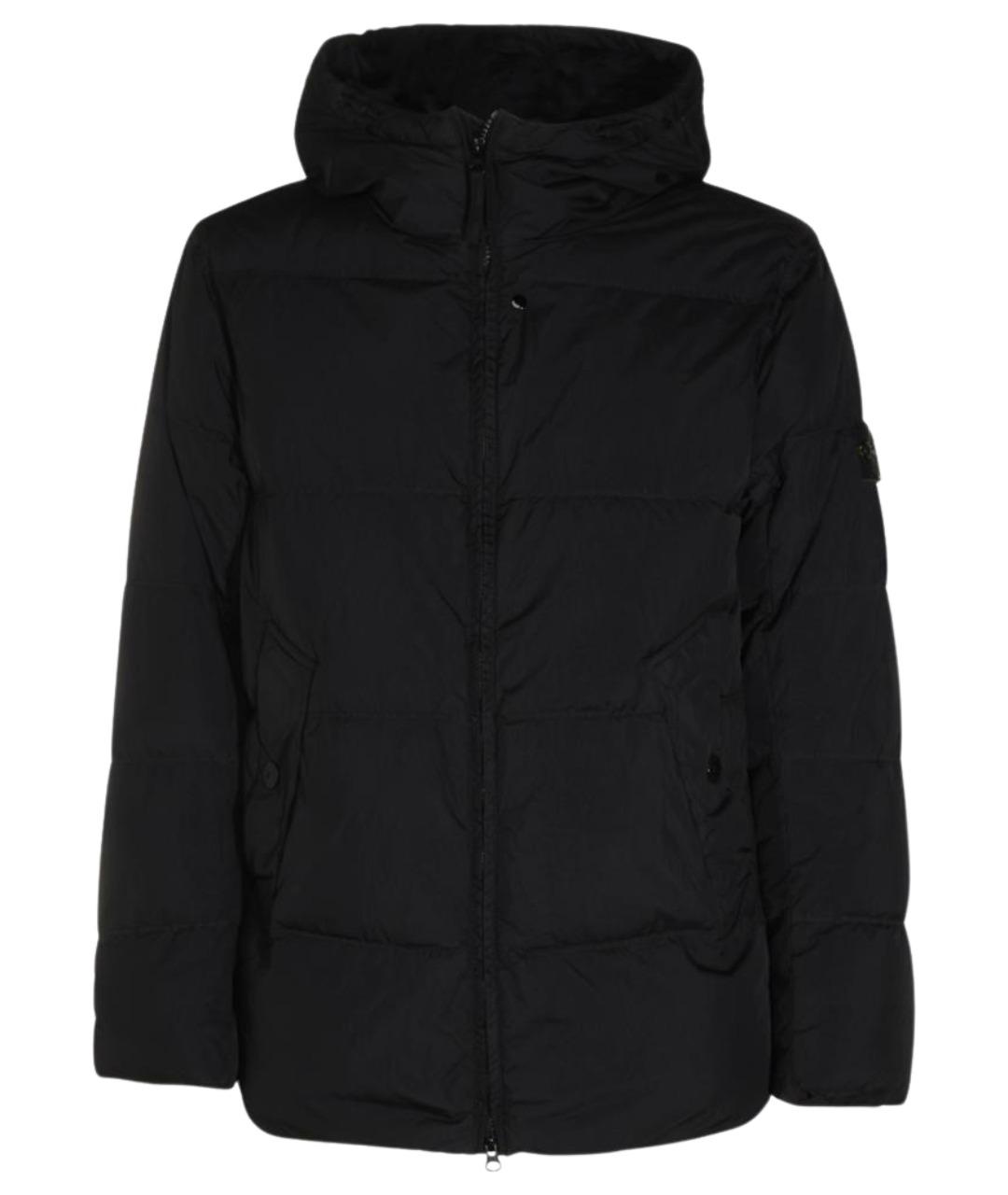 STONE ISLAND Черная полиамидовая куртка, фото 1