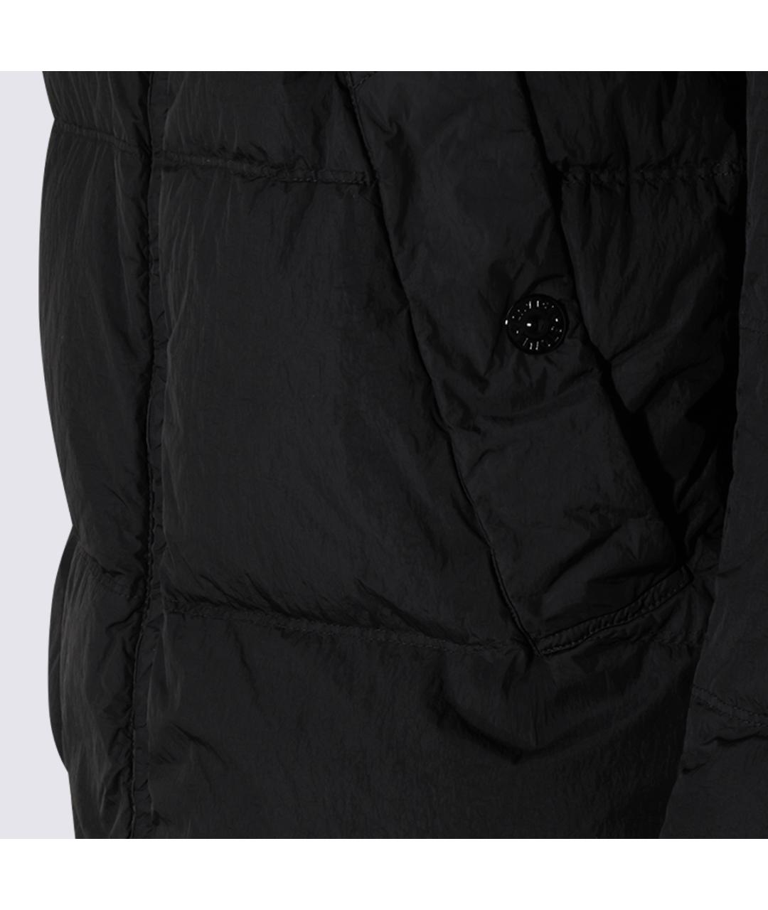STONE ISLAND Черная полиамидовая куртка, фото 4