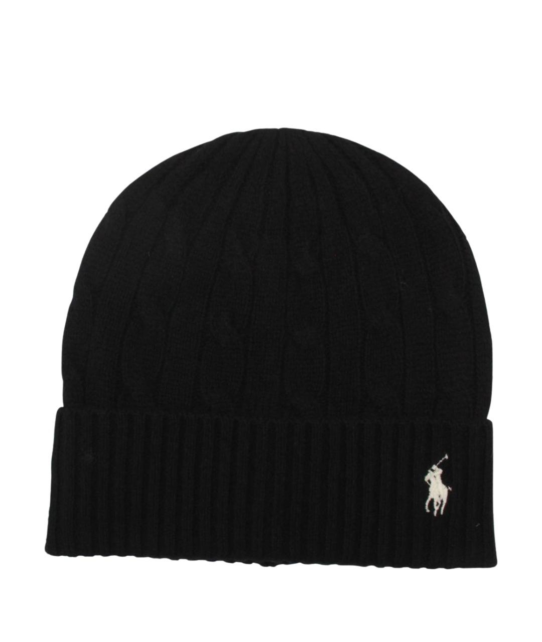 POLO RALPH LAUREN Черная шерстяная шапка, фото 1