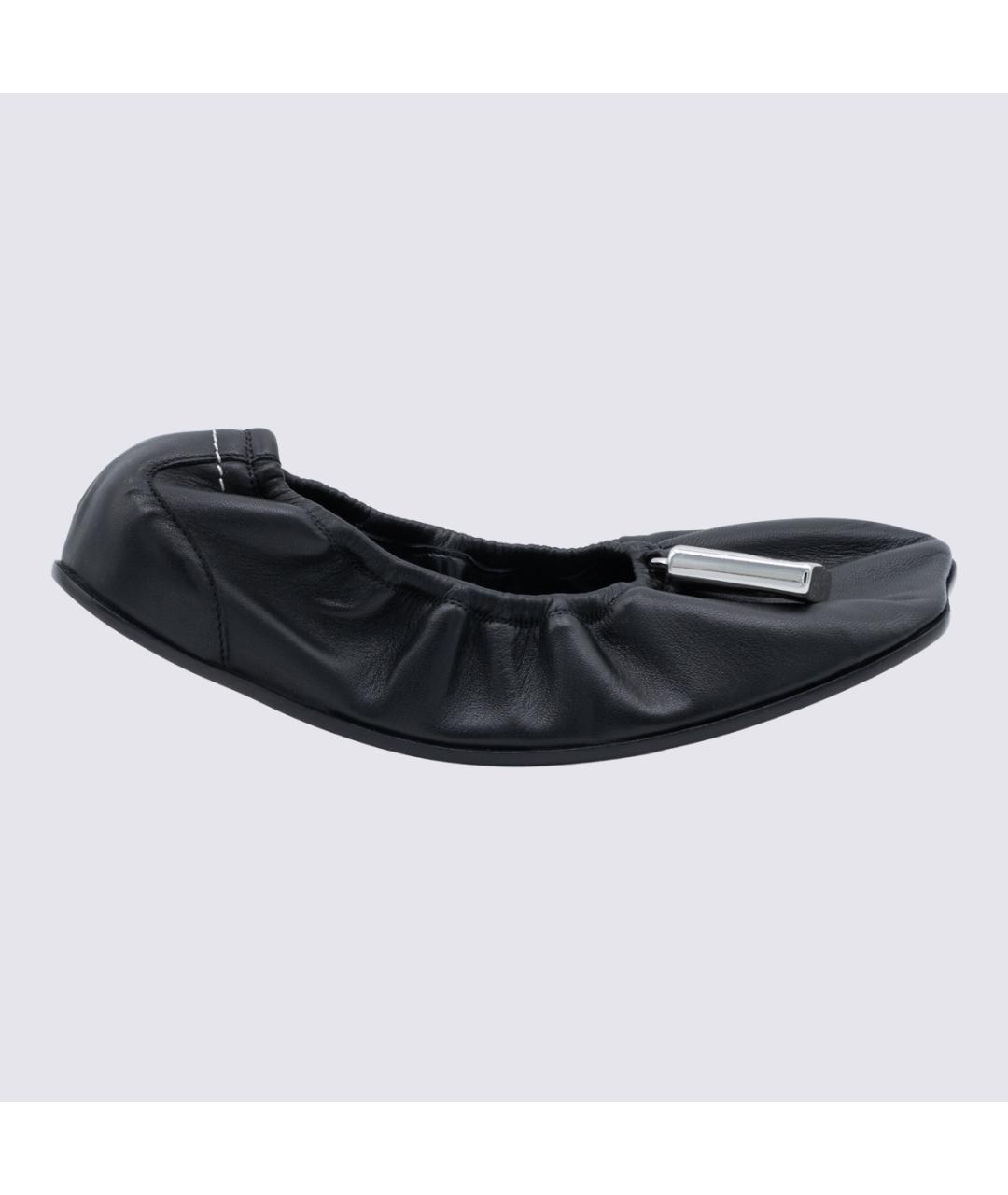 MM6 MAISON MARGIELA Черные кожаные балетки, фото 5