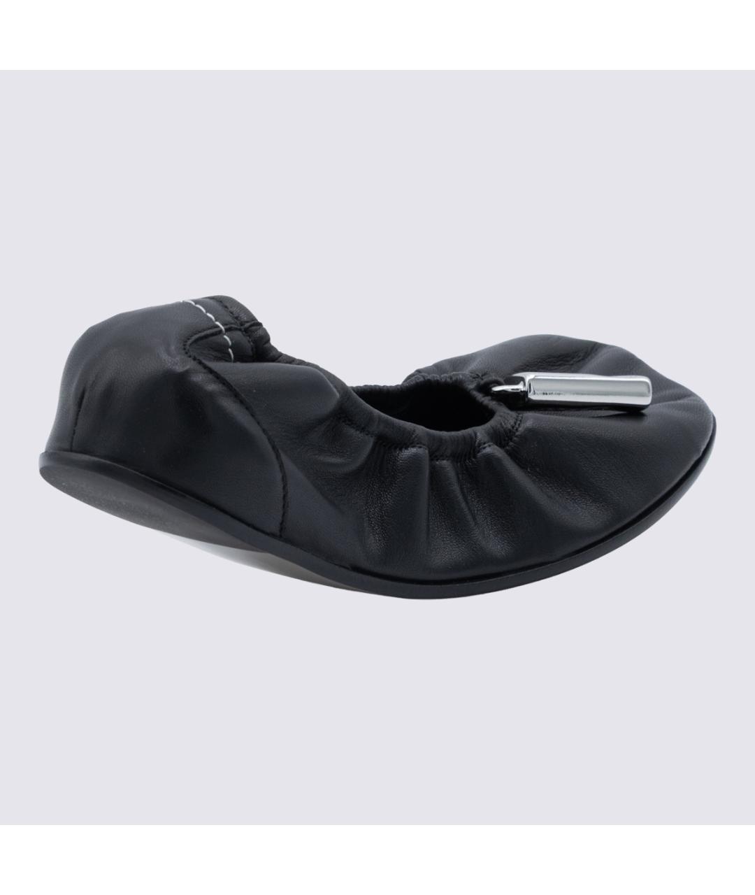 MM6 MAISON MARGIELA Черные кожаные балетки, фото 3