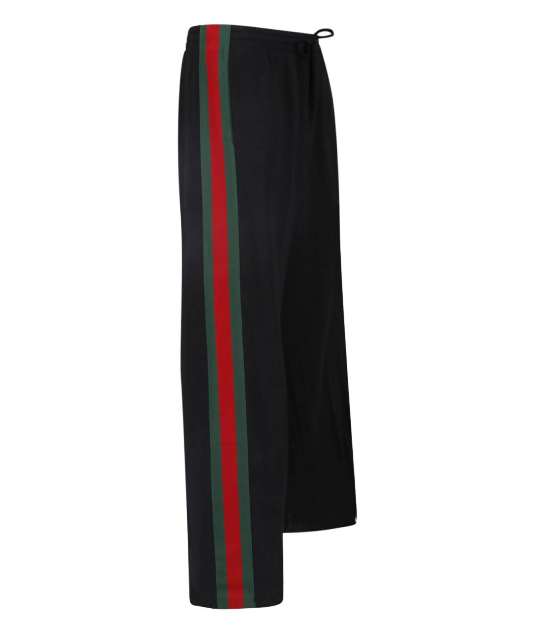 GUCCI Черные шелковые повседневные брюки, фото 3