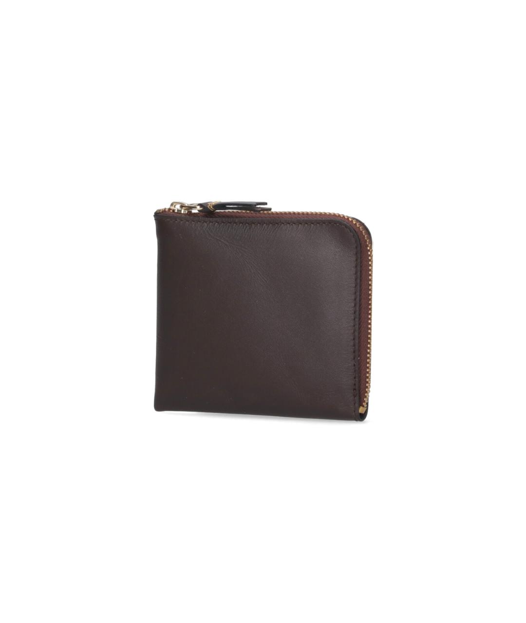 COMME DES GARÇONS WALLET Коричневый кожаный кошелек, фото 2