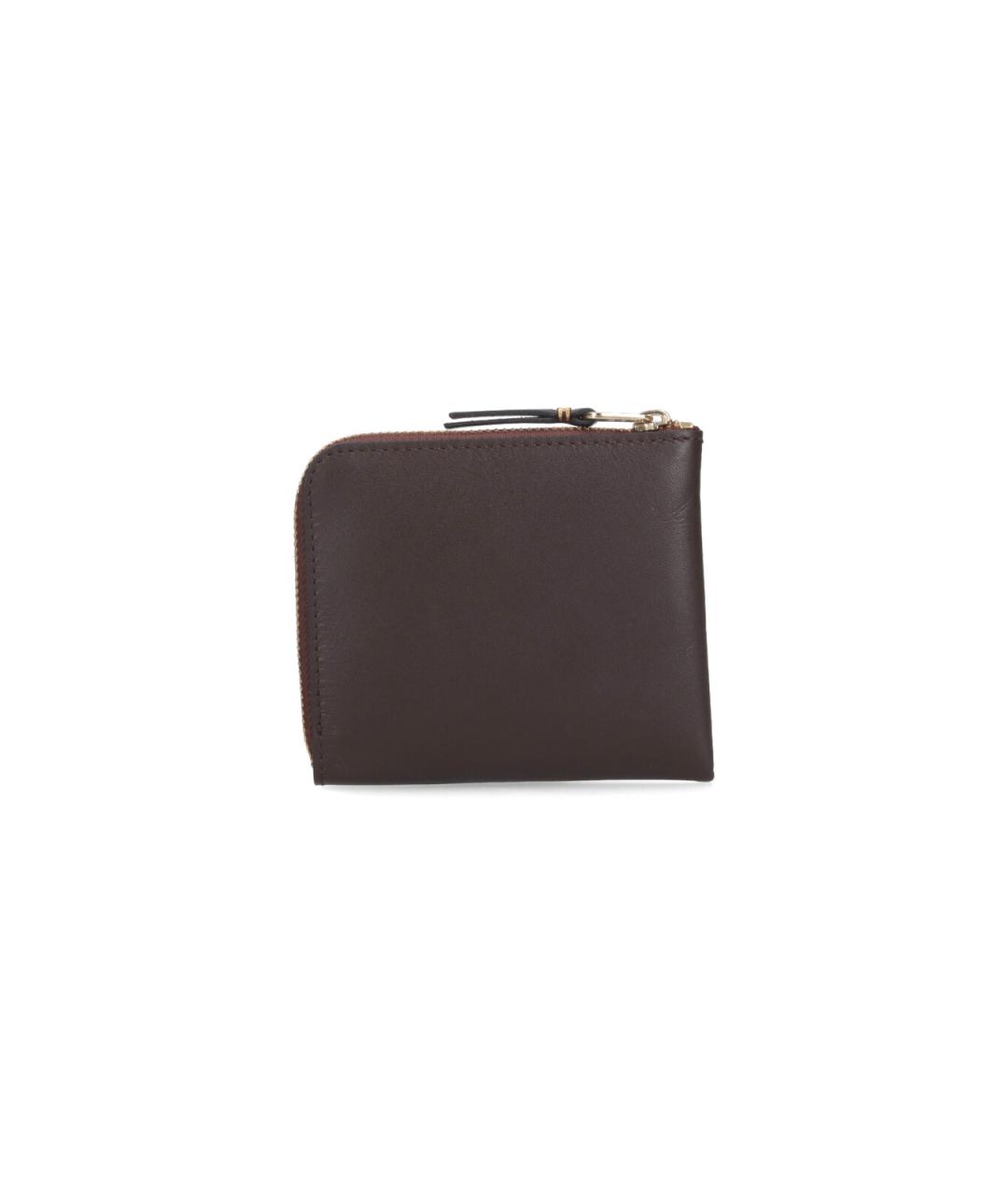 COMME DES GARÇONS WALLET Коричневый кожаный кошелек, фото 3