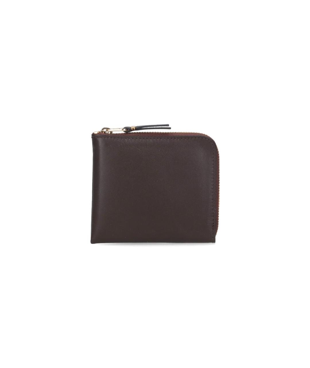 COMME DES GARÇONS WALLET Коричневый кожаный кошелек, фото 1