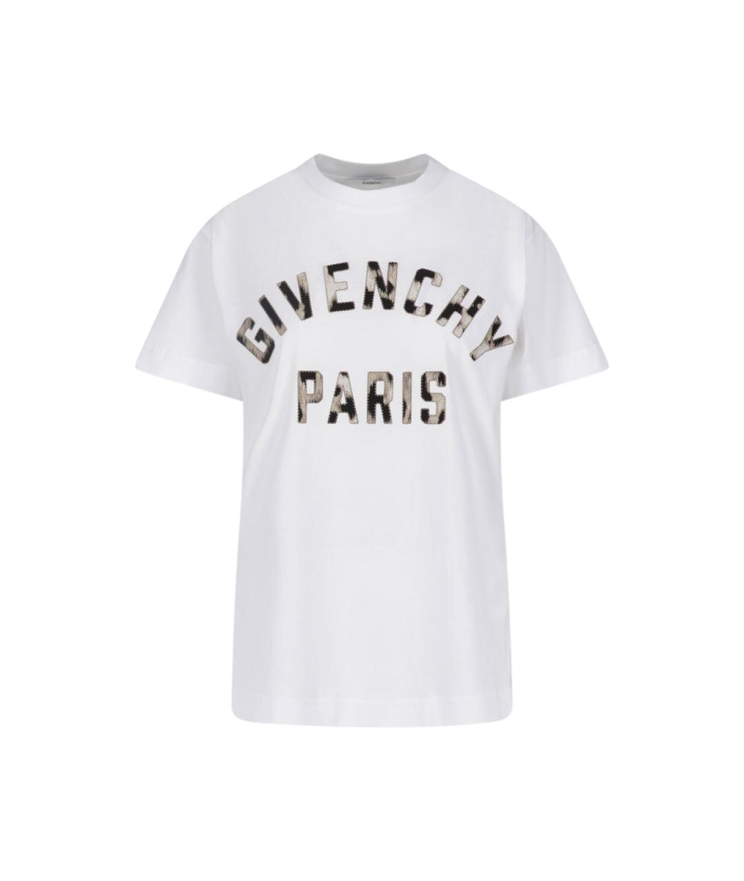 GIVENCHY Белая хлопковая футболка, фото 1
