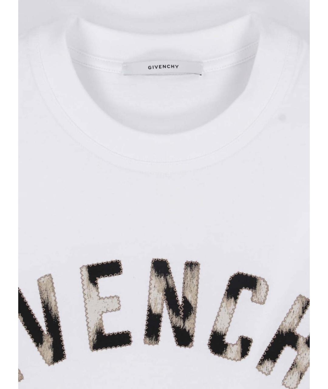 GIVENCHY Белая хлопковая футболка, фото 3