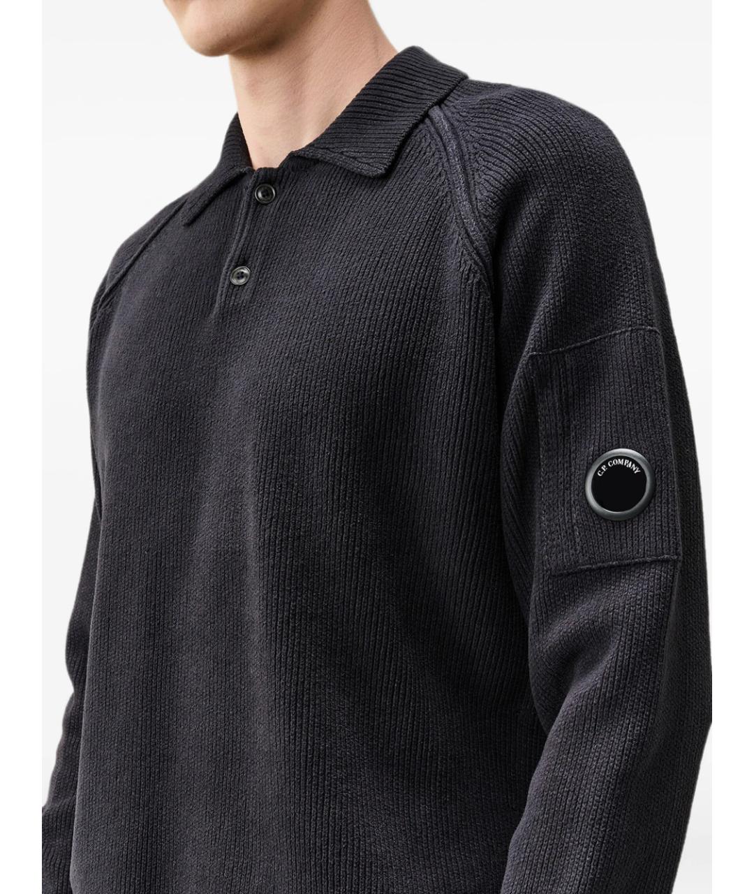 CP COMPANY Темно-синий хлопковый джемпер / свитер, фото 6