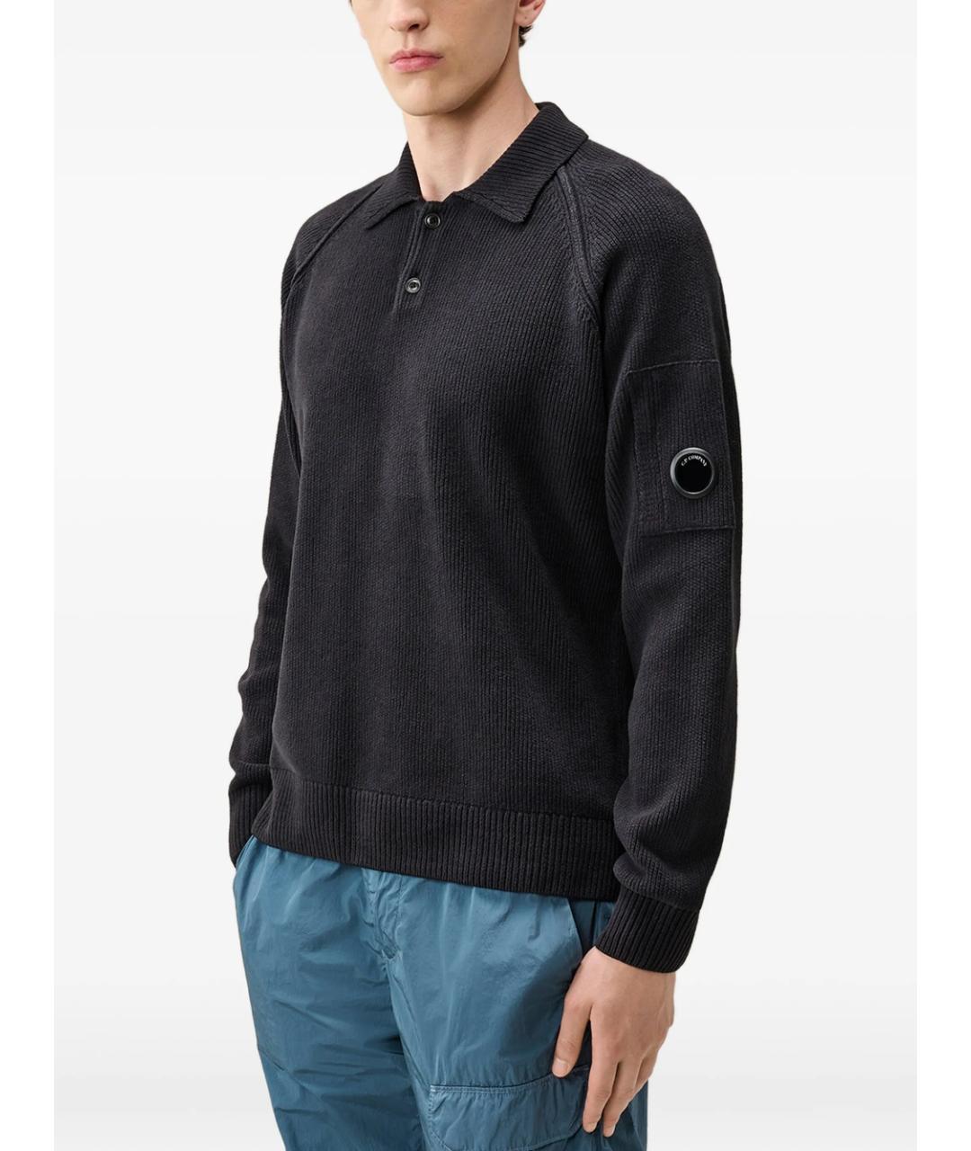 CP COMPANY Темно-синий хлопковый джемпер / свитер, фото 4