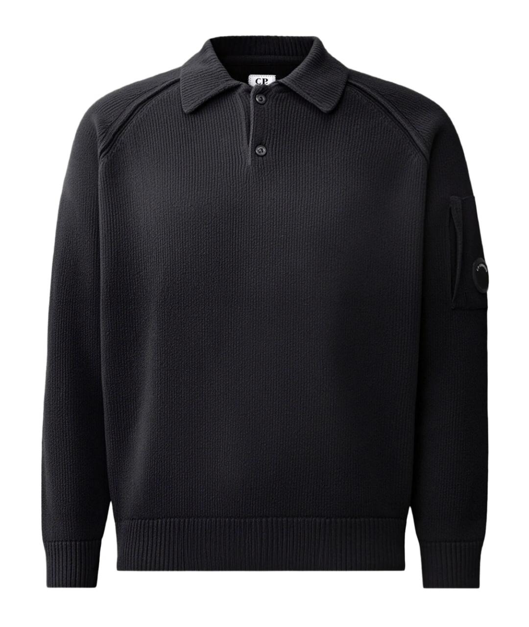 CP COMPANY Темно-синий хлопковый джемпер / свитер, фото 1