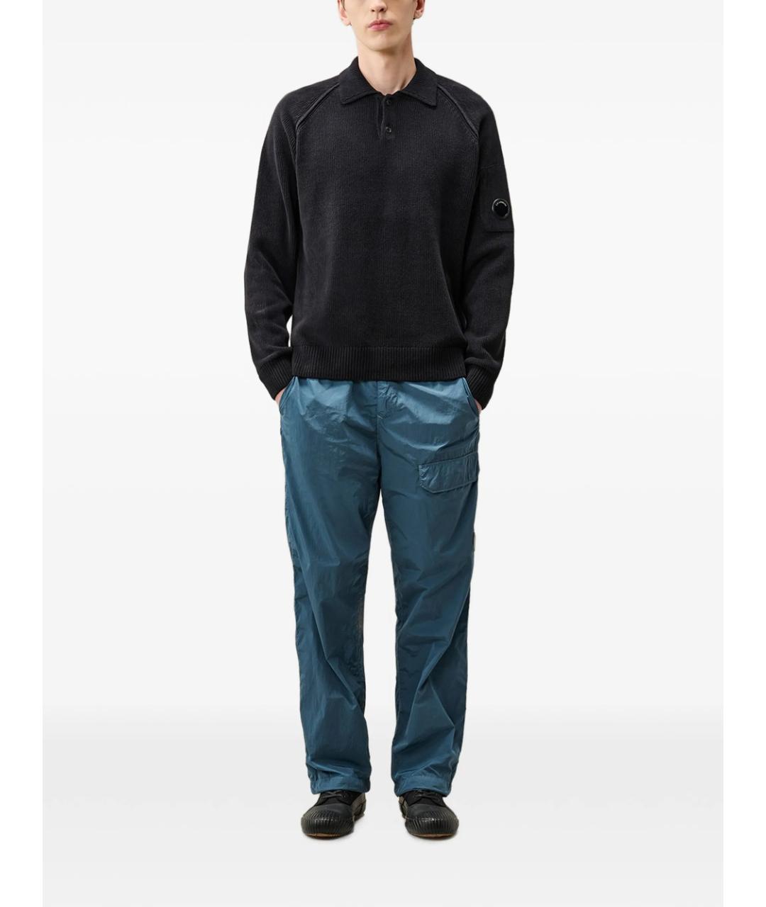 CP COMPANY Темно-синий хлопковый джемпер / свитер, фото 2