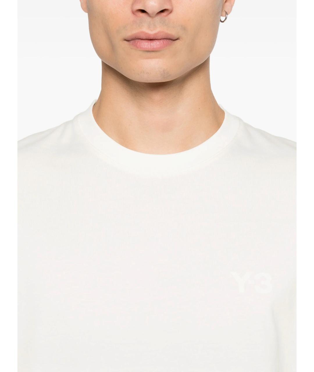 Y-3 Бежевая хлопковая футболка, фото 5