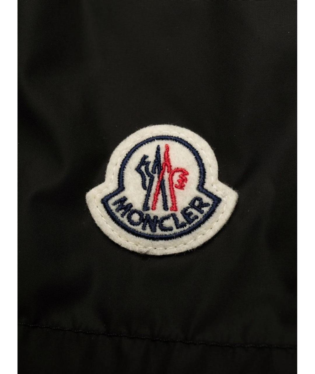 MONCLER Черные полиамидовые шорты, фото 3
