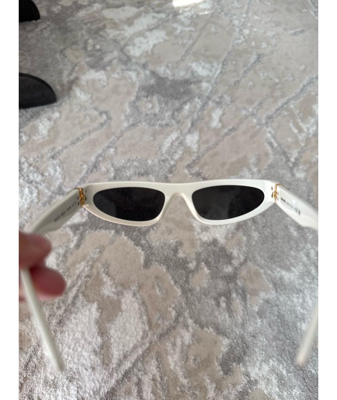 MIU MIU Белые пластиковые солнцезащитные очки, фото 8