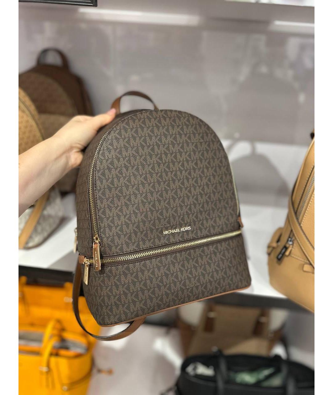 MICHAEL KORS Коричневый рюкзак, фото 6
