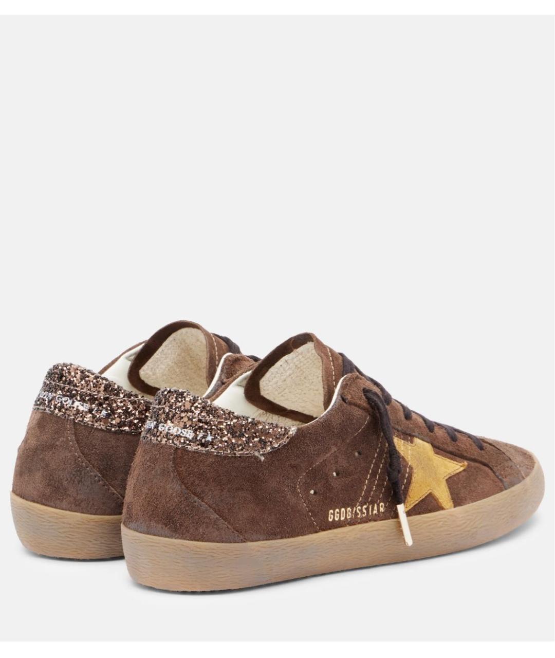 GOLDEN GOOSE Коричневые замшевые кроссовки, фото 6