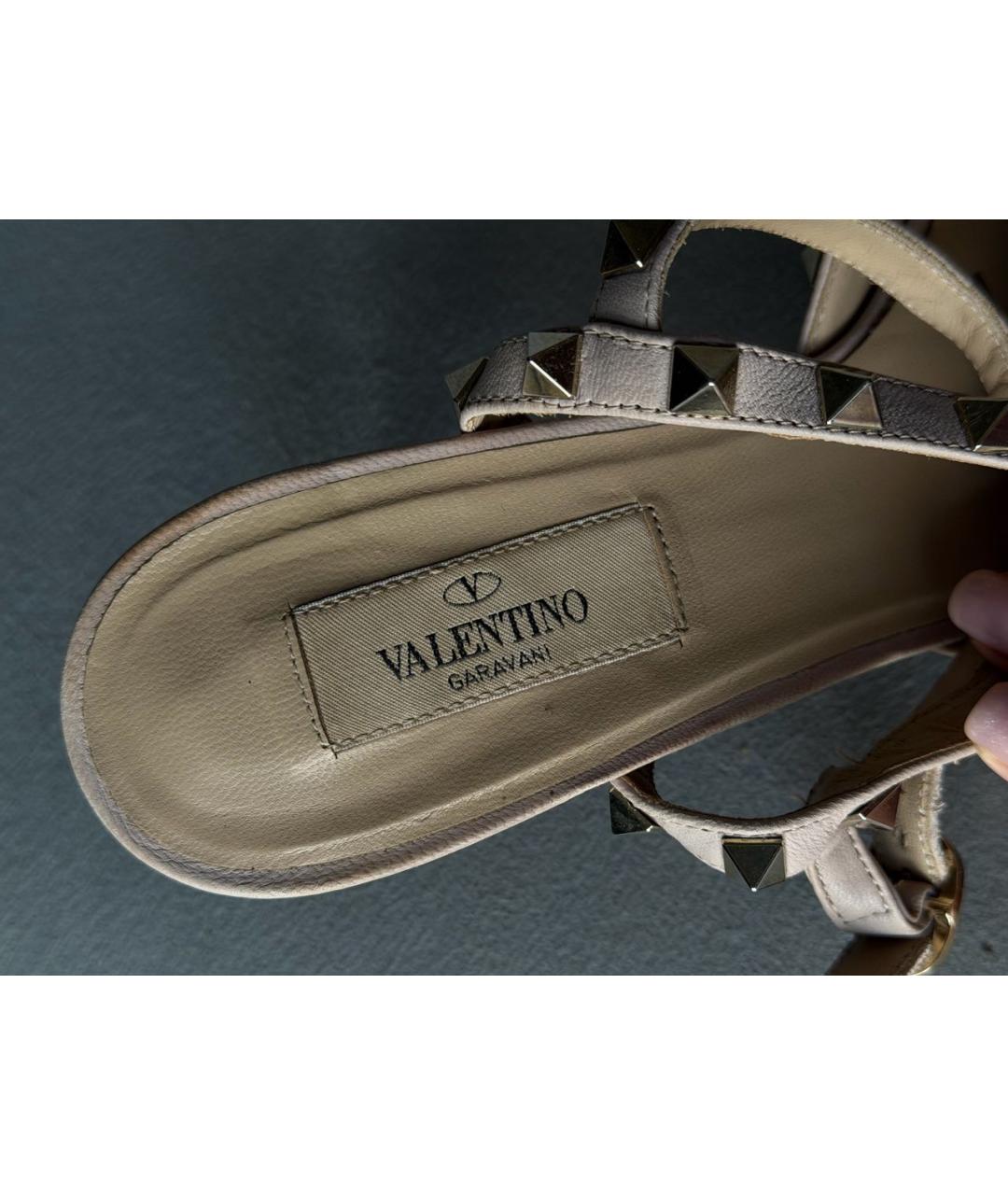 VALENTINO Коричневые кожаные туфли, фото 2