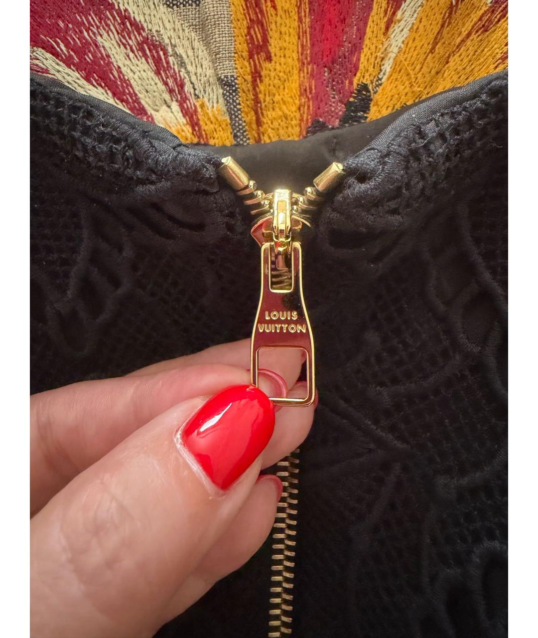 LOUIS VUITTON Черное шелковое коктейльное платье, фото 6