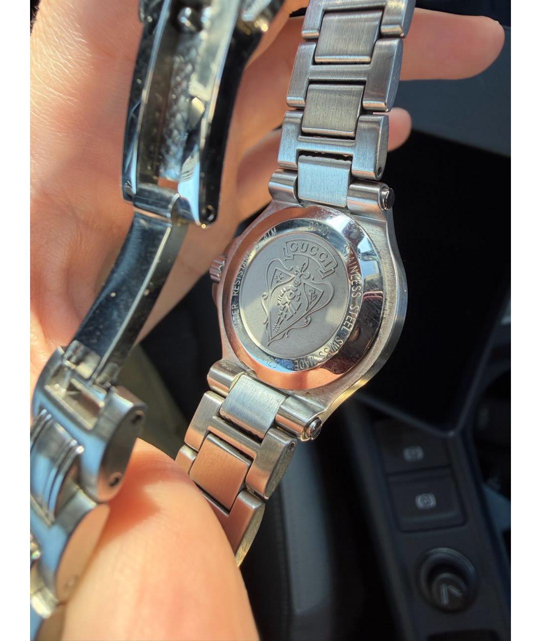 GUCCI Серебряные стальные часы, фото 2
