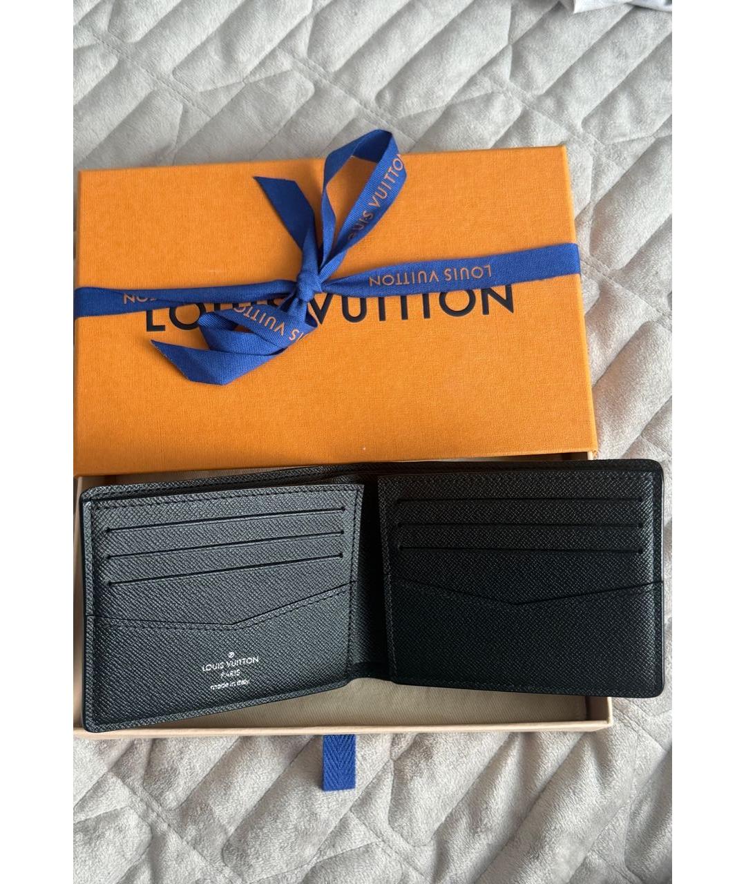 LOUIS VUITTON Антрацитовый кошелек, фото 3