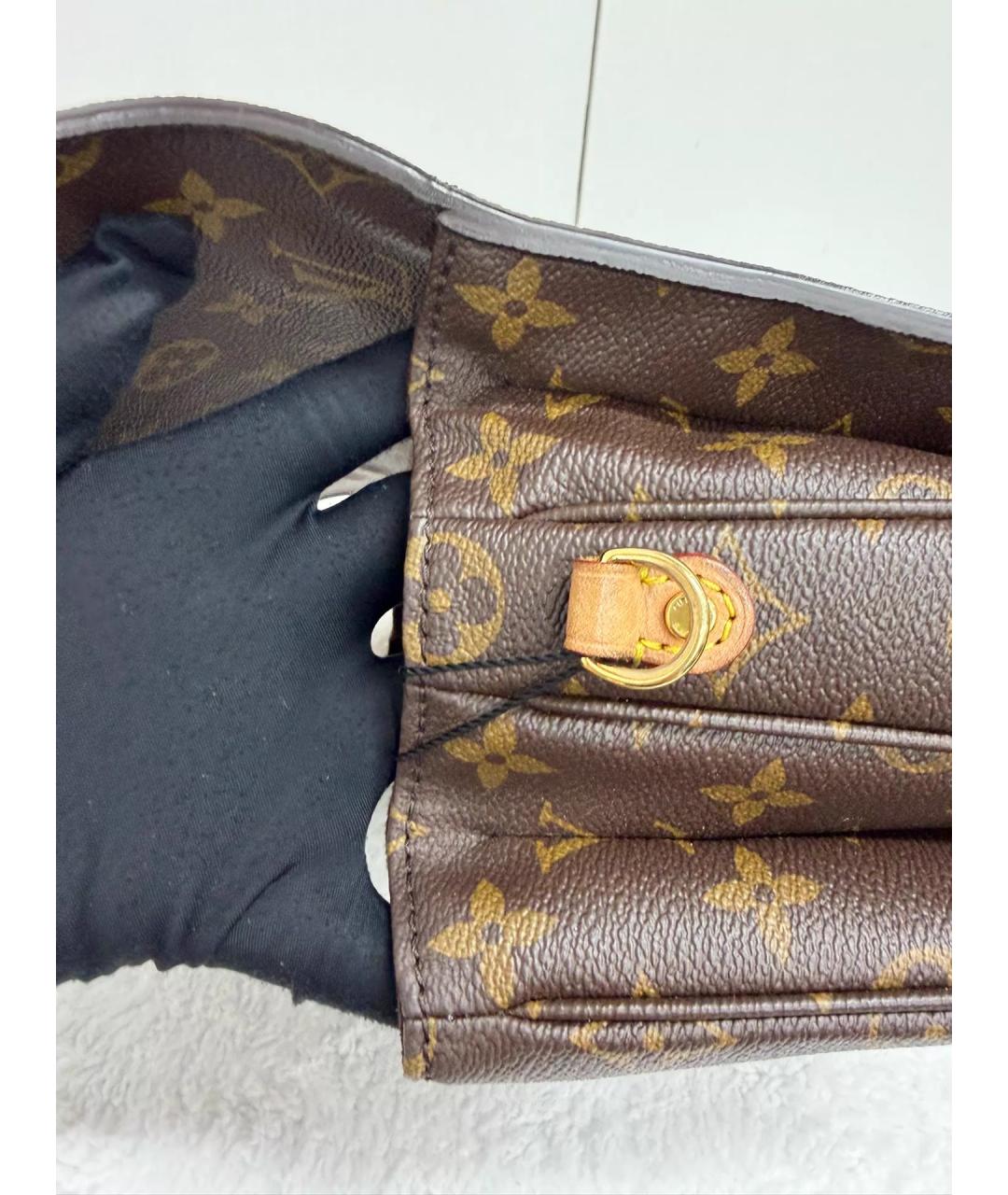 LOUIS VUITTON Коричневая сумка с короткими ручками, фото 4