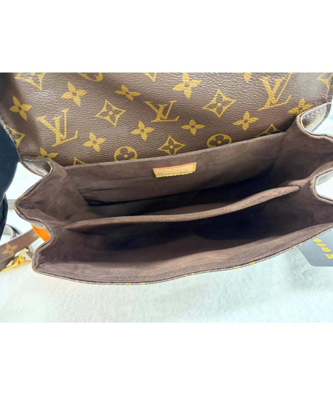 LOUIS VUITTON Коричневая сумка с короткими ручками, фото 7