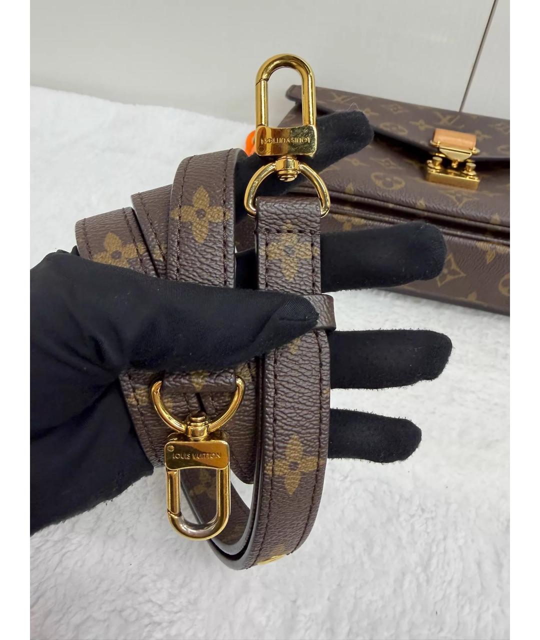 LOUIS VUITTON Коричневая сумка с короткими ручками, фото 6
