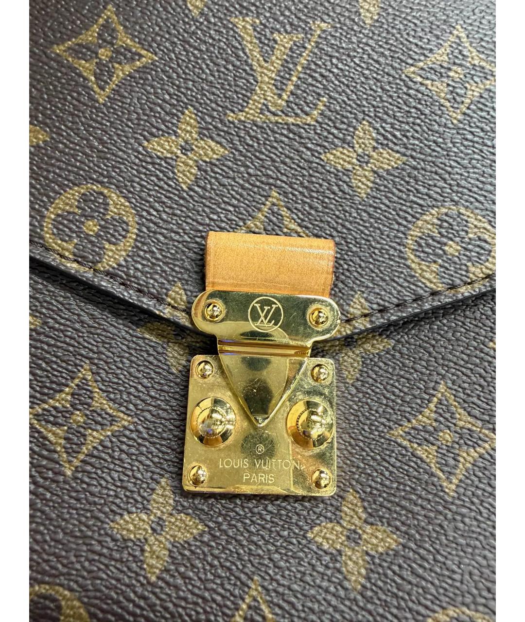 LOUIS VUITTON Коричневая сумка с короткими ручками, фото 2